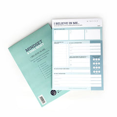 Mindset notepad for self wellbeing and gratitude