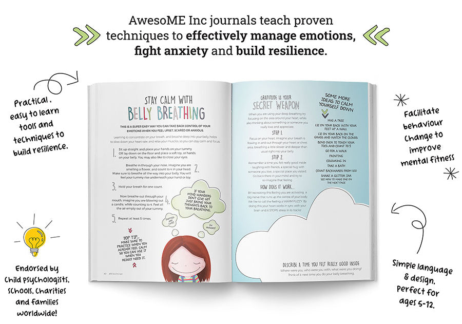Resilient ME Gratitude Journal for Kids – Awesome Ends in ME (age 5-12 ...
