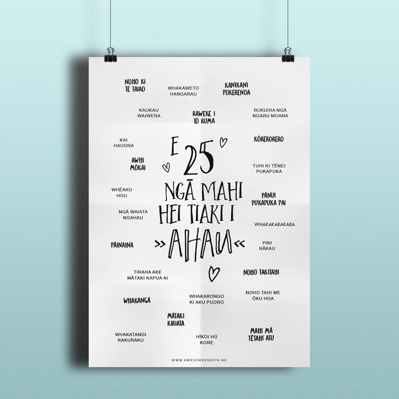 25 Ways to Look After You - Te Reo Version (PDF)